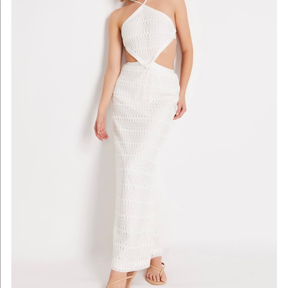Patbo never worn crochet halter neck dress.
